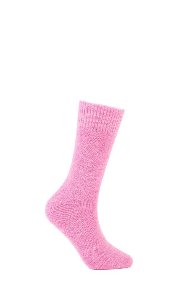 Calza donna in morbido mohair rosa