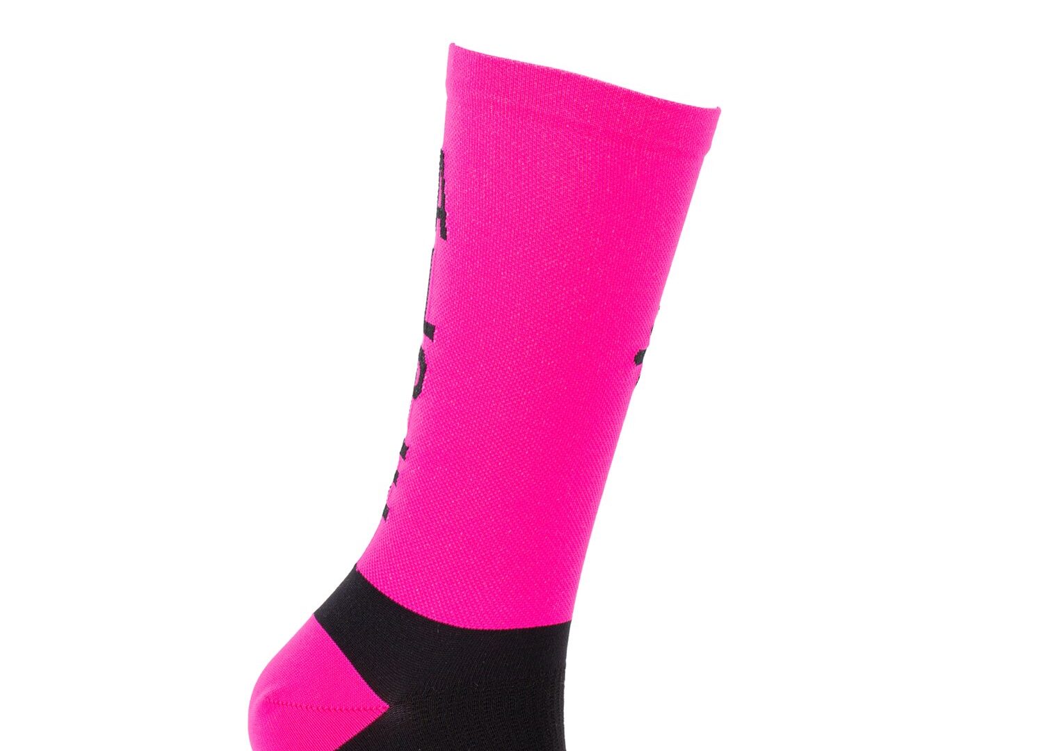 Calze da ciclismo a compressione rosa e nera